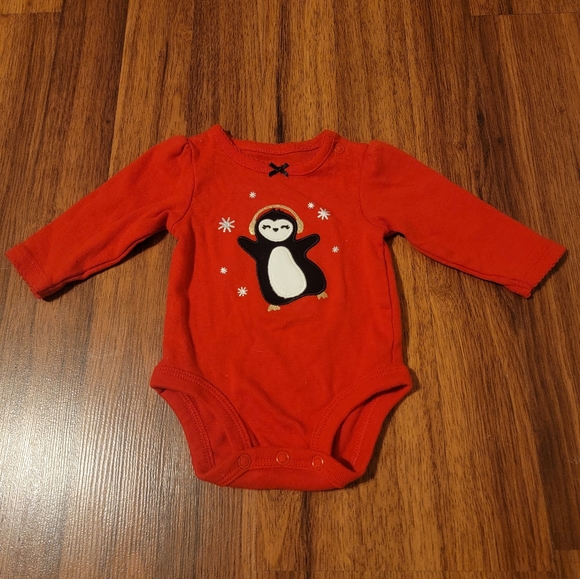Carter's Penguin Newborn Onesie - Picture 1 of 2